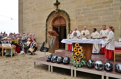 Bikergottesdienst beim Bergfest