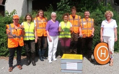 Rehkitzrettung vom Laden unterstützt