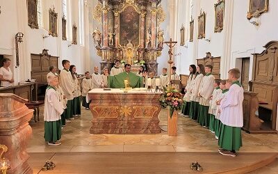 Neue Ministranten für die Pfarrei St. Ägidius