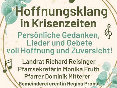 Einladung zu „Hoffnungsklang“
