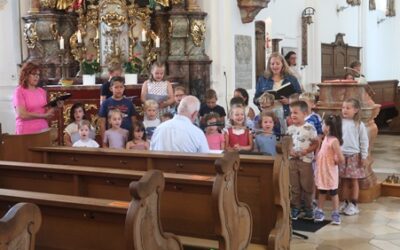 Neuer Kinderchor der Pfarrei Vilseck gestaltet Familiengottesdienst